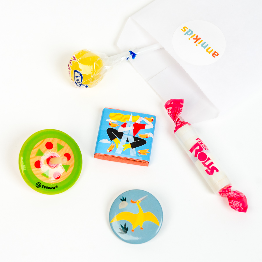 Set de pequeños regalos para invitados para el cumpleaños de tu hijo -  Annikids