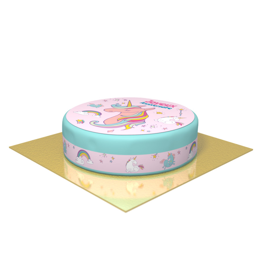 Tarta Unicornio Arcoiris - Ø 20 cm