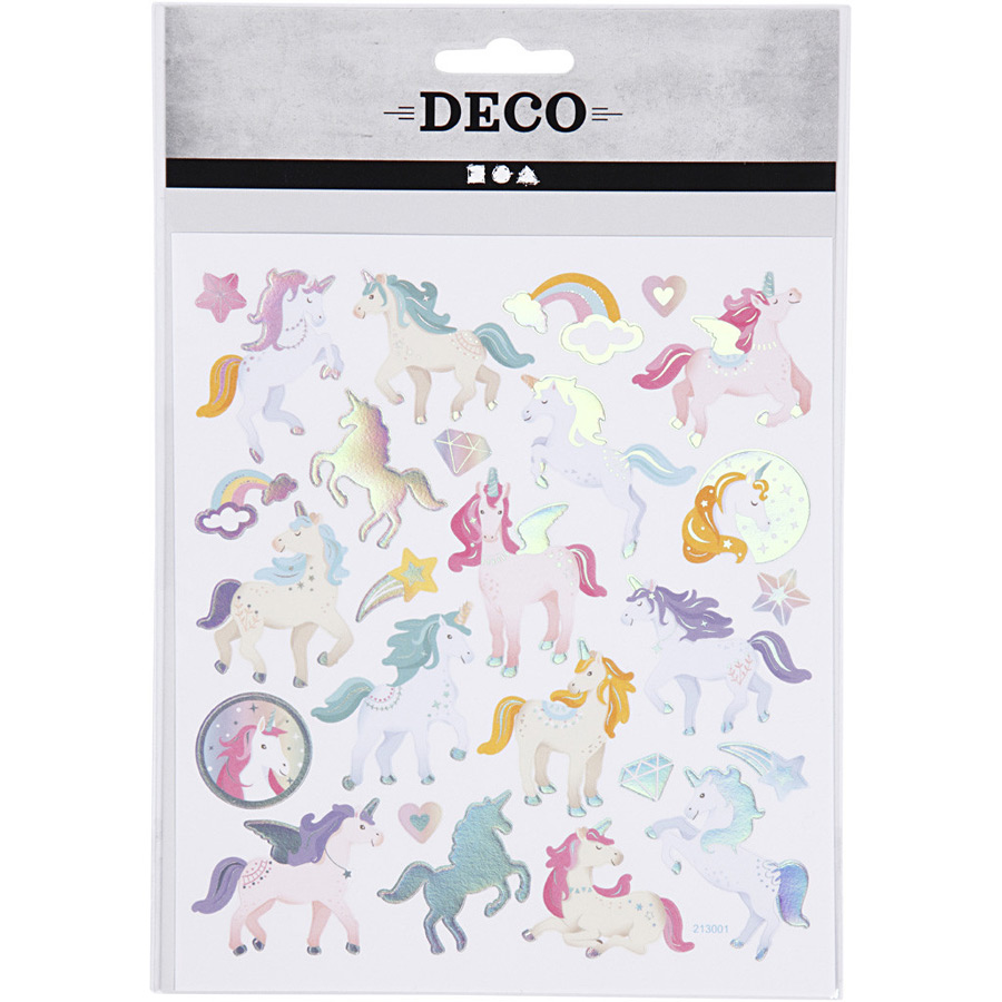 Tablero 27 Pegatinas Unicornio para el cumpleaños de tu hijo - Annikids