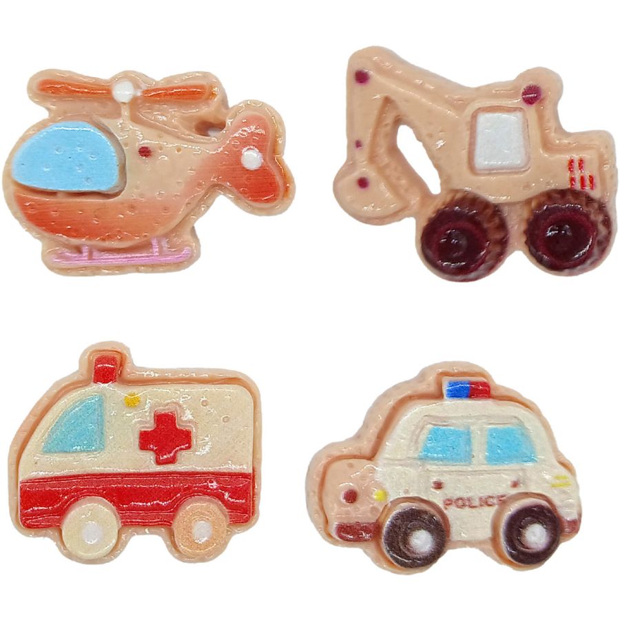 1 Fève Figurine Transport 2D pour Galette des Rois – 3 cm – En Plastique