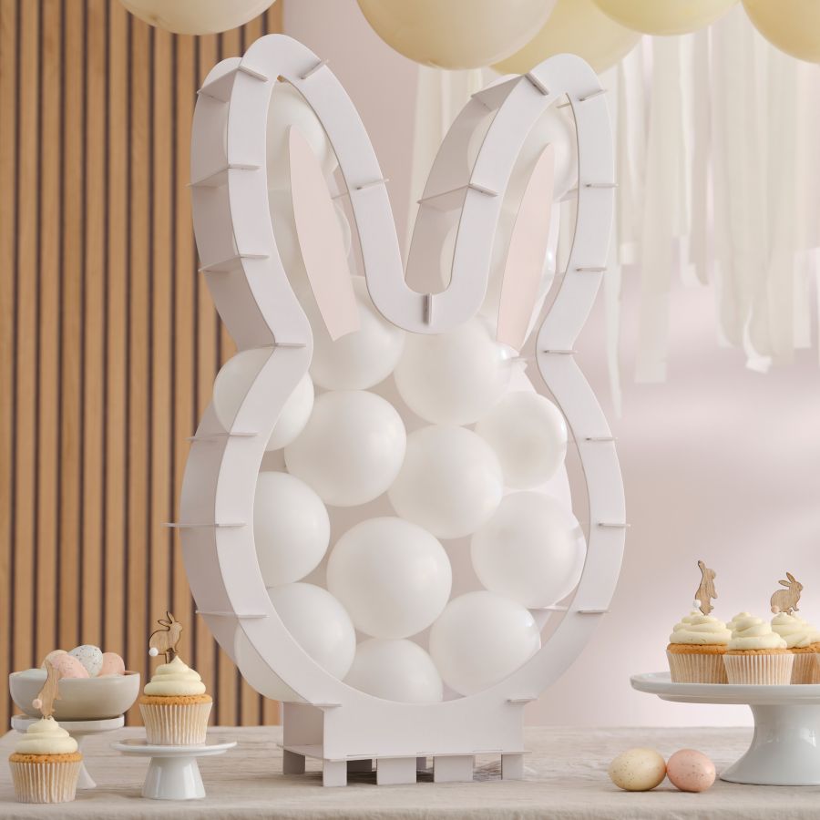 Estructura de globos de conejo para el cumpleaños de tu hijo - Annikids