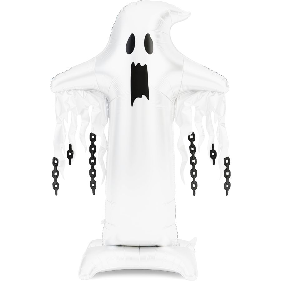 Ballon Aluminium Fantôme Géant sur Pied – XXL – 165 cm