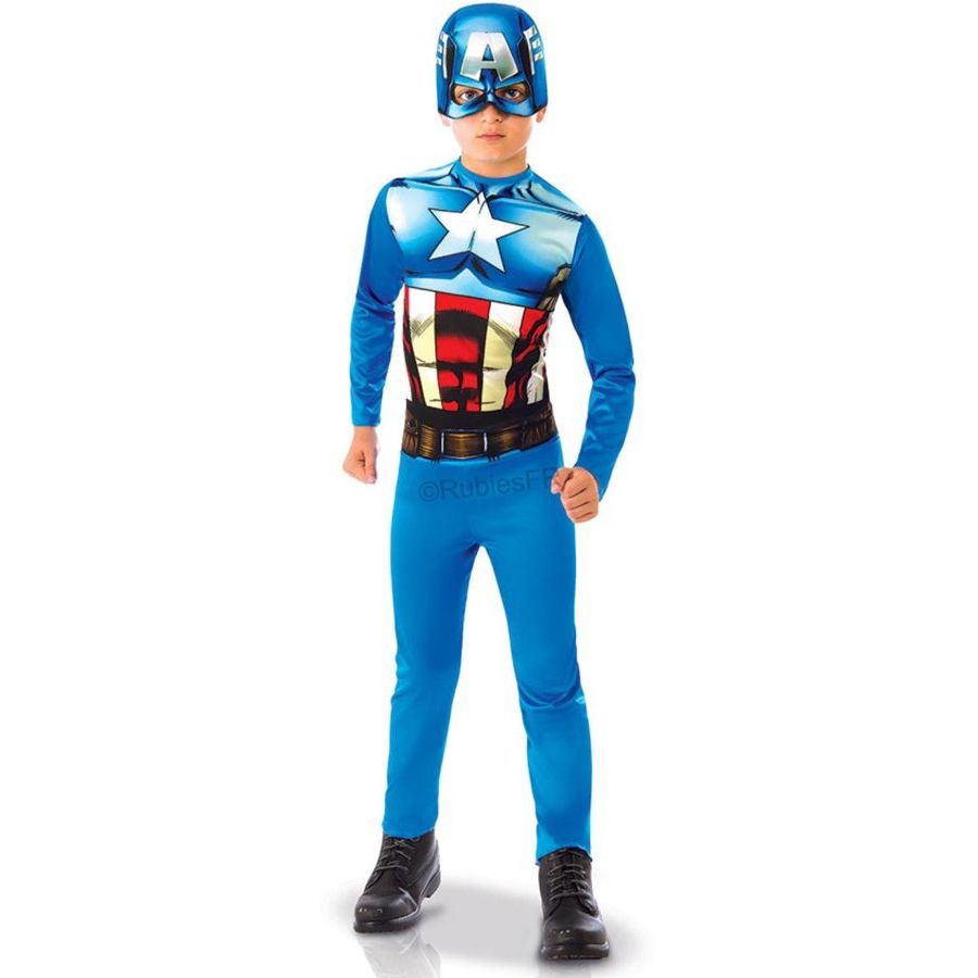 Déguisement 'Captain America'  Disfraz capitan america, Mono estampado,  Capitán américa
