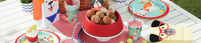 Tema de cumpleaos Dog Party para tu nio