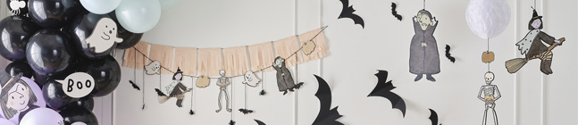 Tema de cumpleaos Halloween Vampiro y Bruja para tu nio