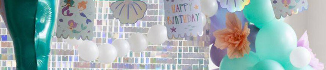 Tema de cumpleaos Magia de Sirena para tu nio