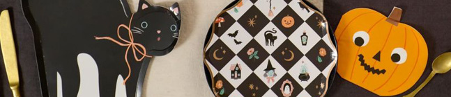 Tema de cumplea�os Patchwork Halloween para tu ni�o