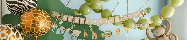 Tema de cumplea�os Baby Safari para tu ni�o