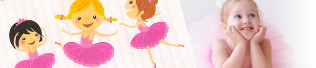 Tema de cumpleaos Bailarina Bonita para tu nio