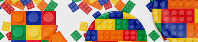 Tema de cumpleaos Block Party para tu nio
