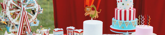 Tema de cumpleaos Circo para tu nio