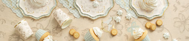 Tema de cumpleaos Elegancia Floral Beige y Verde para tu nio