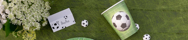 Tema de cumpleaos Ftbol verde para tu nio
