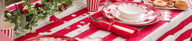 Tema de cumpleaos Mix&Match Rojo y Blanco para tu nio