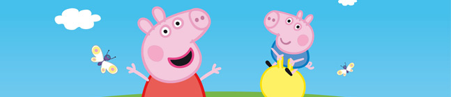 Tema de cumpleaos Peppa Pig Fun para tu nio