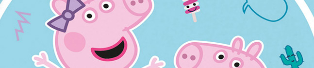 Tema de cumpleaos Peppa Pig - Compostable para tu nio