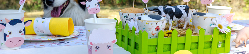 Tema de cumpleaos Animales de la granja para tu nio