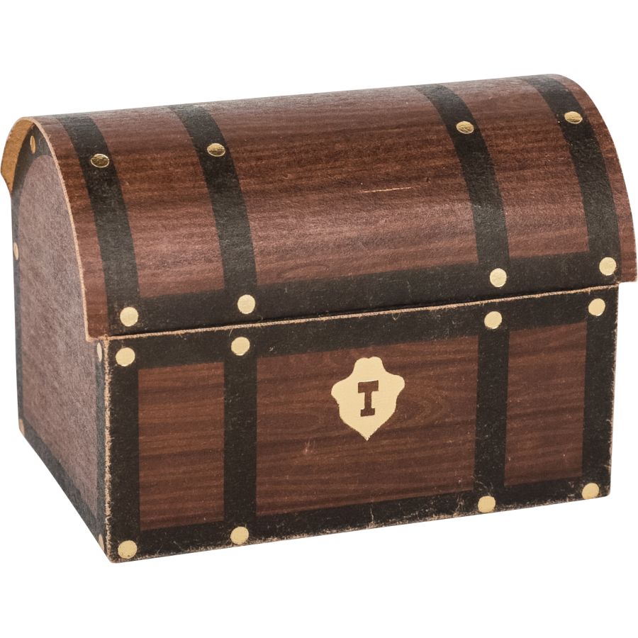 Cofre pirata baúl del tesoro 24x15,5x16cm marrón aspecto antiguo -  Indischer Basar - Online Shop für Waren direkt aus Indien