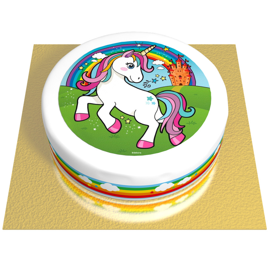 Tarta Unicornio Mágico - Ø 20 cm para el cumpleaños de tu hijo - Annikids