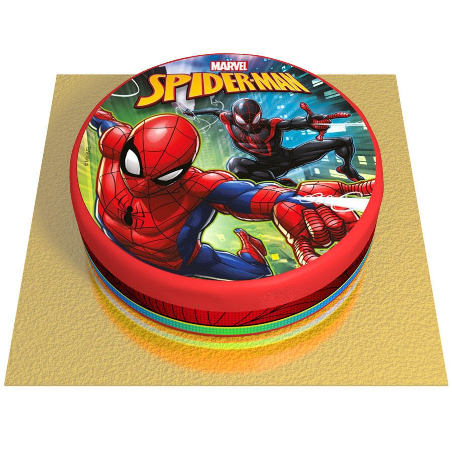 Pastel de Spiderman - Ø 20 cm para el cumpleaños de tu hijo - Annikids