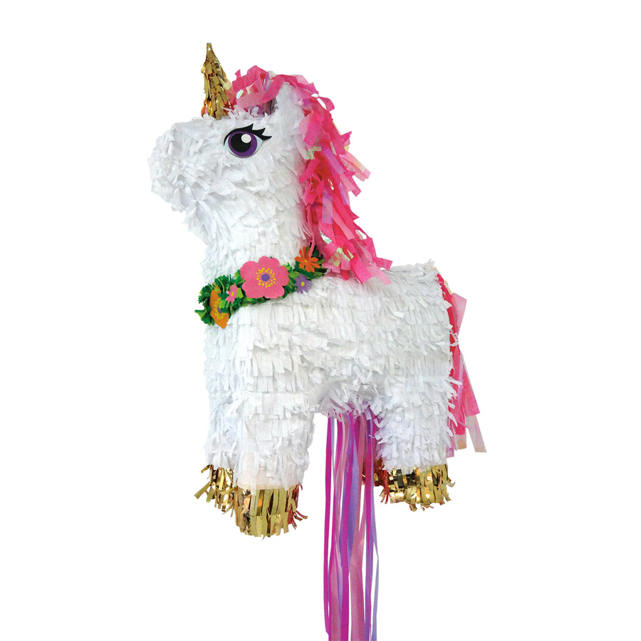 Piñata de unicornio y flores  Piñata de unicornio, Piñatas, Como
