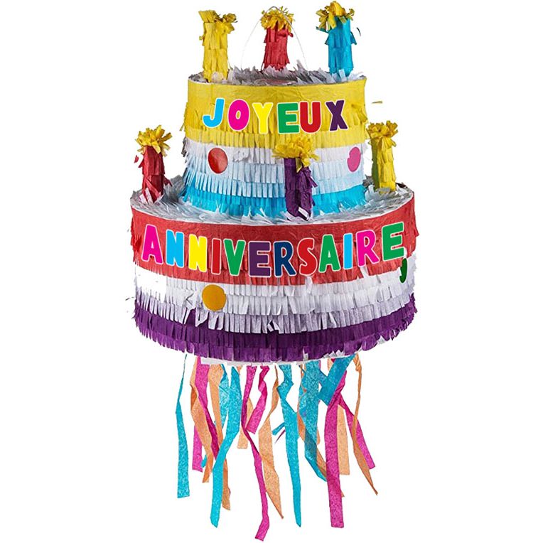 pastel de cumpleaños piñata