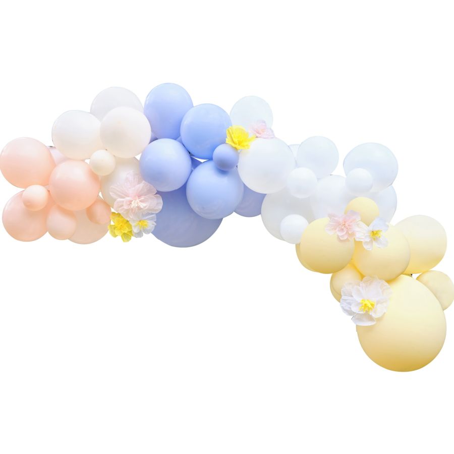 Kit Arco 60 Globos - Floral Pastel para el cumpleaños de tu hijo