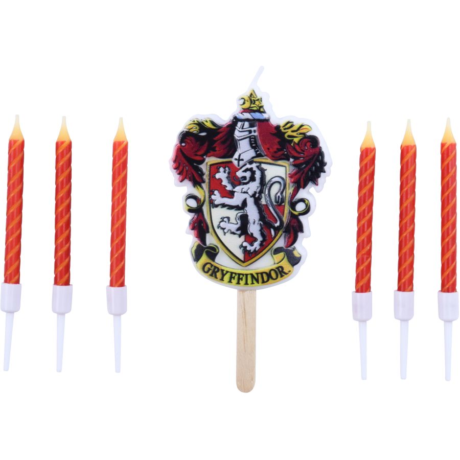 Set de 7 velas Harry Potter - Gryffindor para el cumpleaños de tu hijo -  Annikids