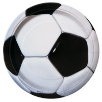 8 platos de balones de fútbol