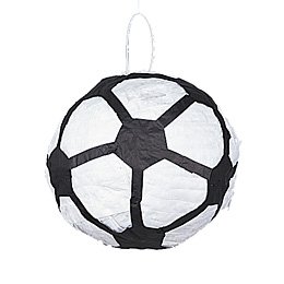 Piñata pelota de fútbol, Pelota de fútbol con cintas