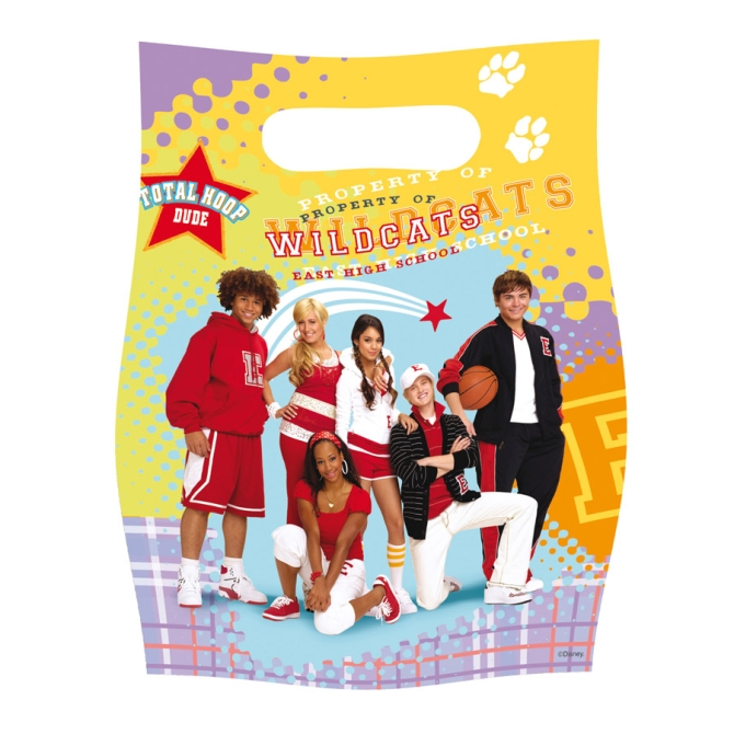 6 bolsas de regalo de High School Musical 