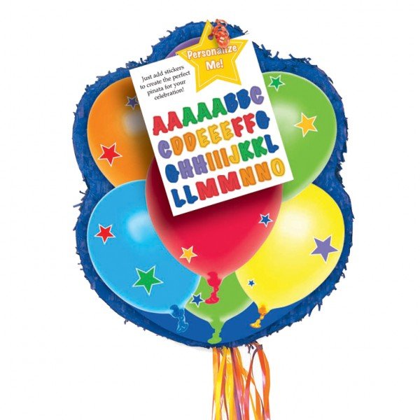 Pull piñata globos personalizable 