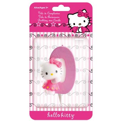 Vela Hello Kitty nmero 0 