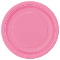 8 platos rosas