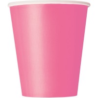 8 vasos rosa