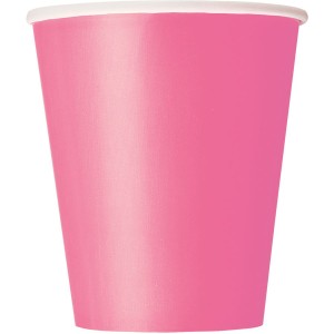 8 vasos rosa