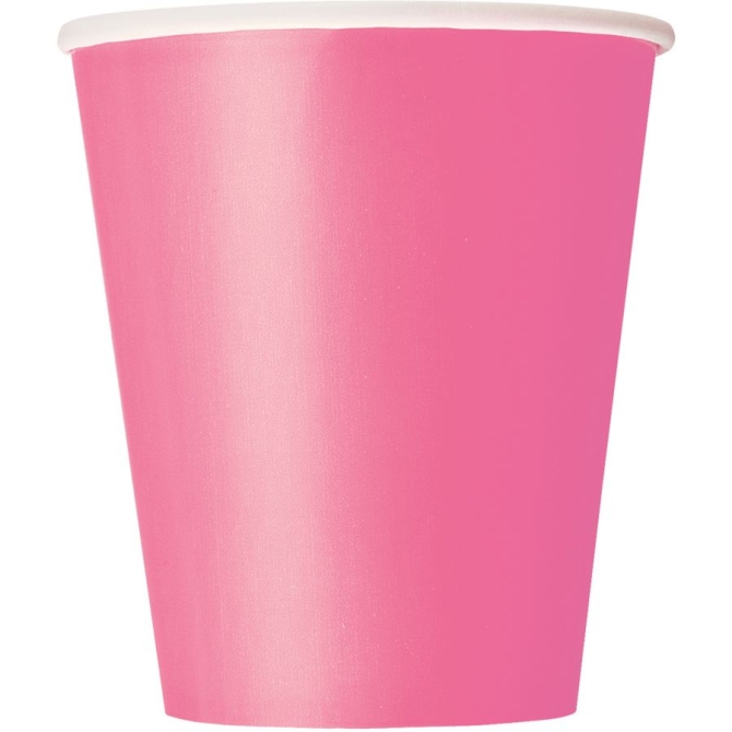 8 vasos rosa 