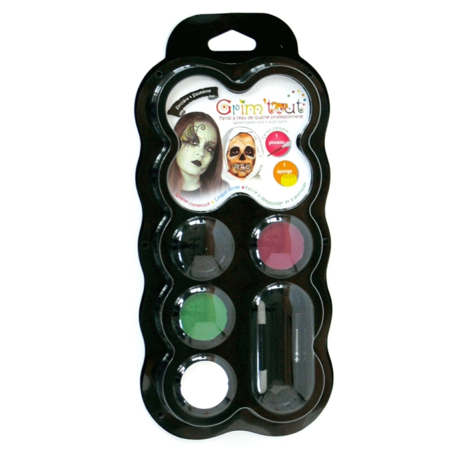 Kit de Maquillaje de Bruja y Esqueleto 