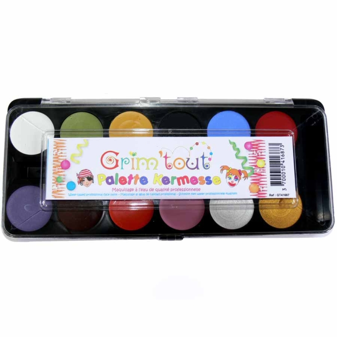 Set de Maquillaje 12 colores Kermesse 