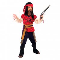 Disfraz de pirata rojo