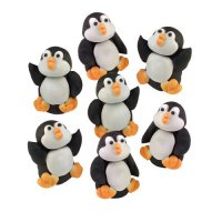 5 pingüinos en 3D
