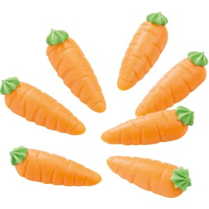 8 zanahorias de mazapn
