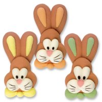 4 cabezas de conejo de azcar