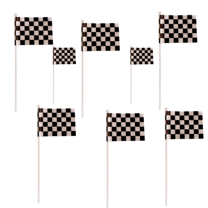 8 banderas de carreras 