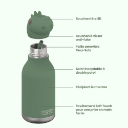Botella dinosaurio - 460 ml. n7