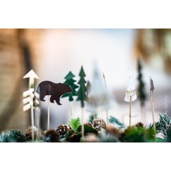20 Cake Toppers Bosque Indio. n°4
