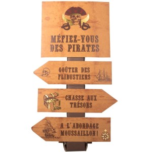Seal direccional decorativa pirata