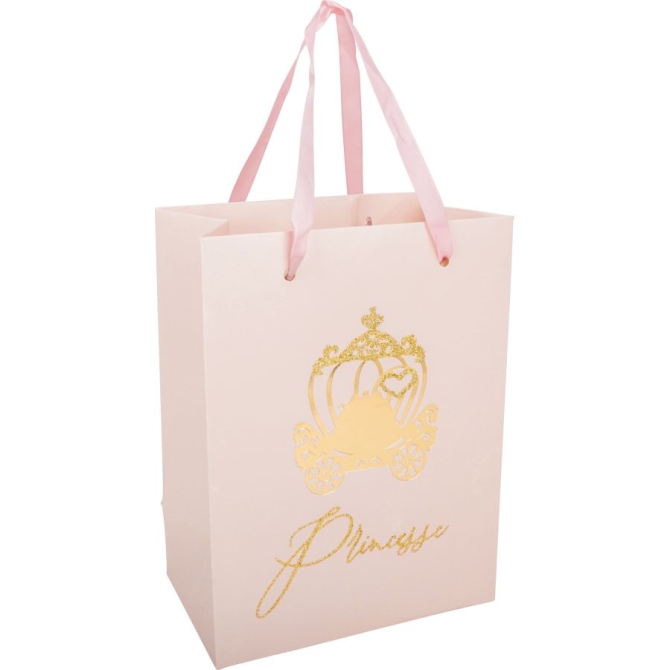 4 bolsas de regalo Princesa rosa. 
