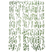 10 guirnaldas de hojas de hiedra verde