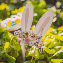 Happy Easter Flower Bunny Photoboth Kit. n°3